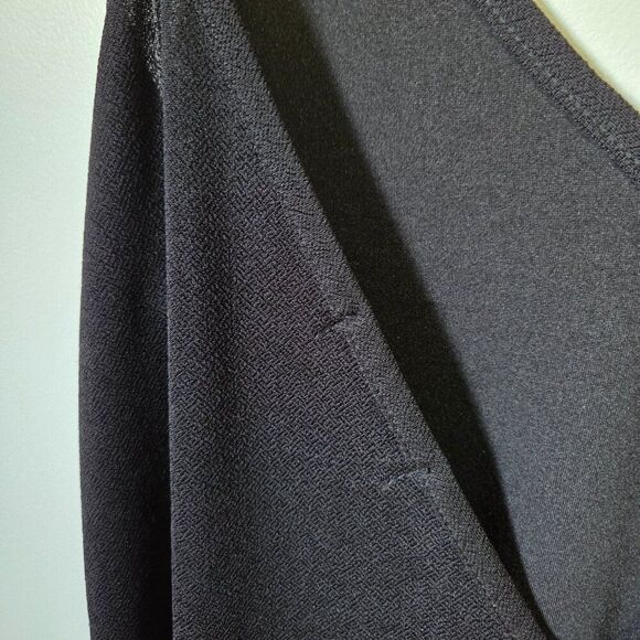 EUC PRETTY LITTLE THING BLACK DOUBLE V NECK TANK SHORT DRESS SIZE 8 / WOMENS SM - Picture 8 of 13